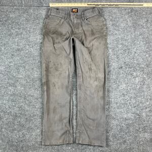 Timberland PRO Pants Mens Size 34x32 Gray Workwear Utility Distressed Canvas